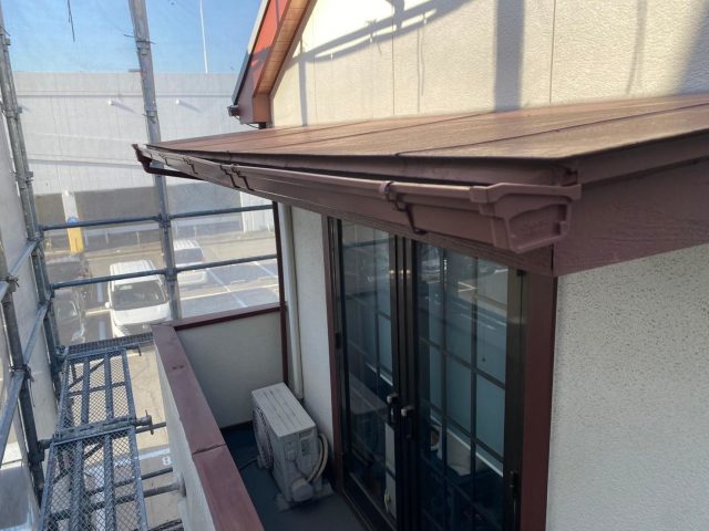 加古川市の降雹被害に遭った樋